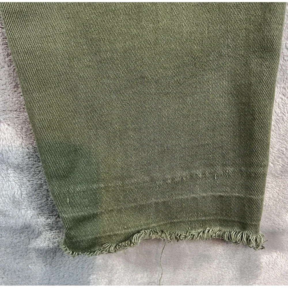 Banana Republic Mid Rise Skinny Jeans Women 28 Olive Green Stretch - Picture 3 of 8